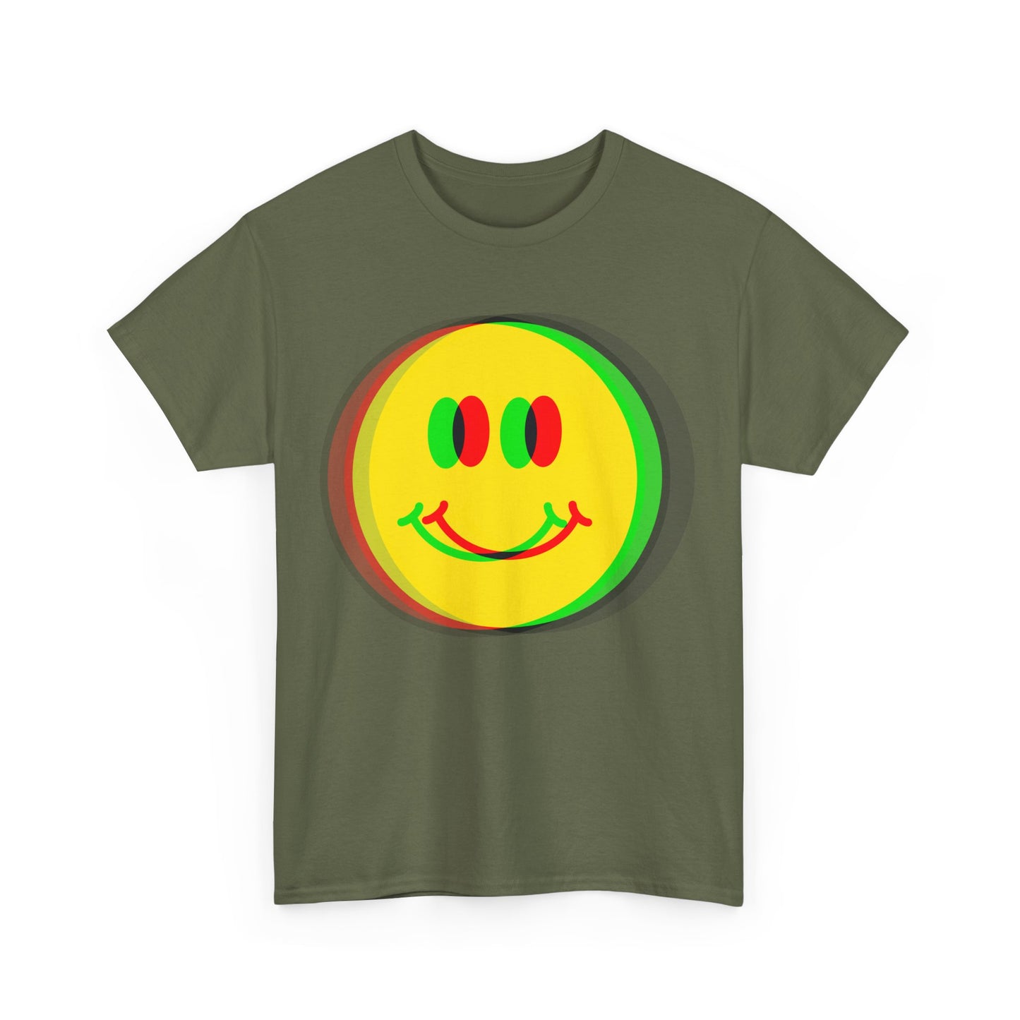 Psychedelic Smile Face 90s Fashion T-Shirt, For Ravers Of The Nineties