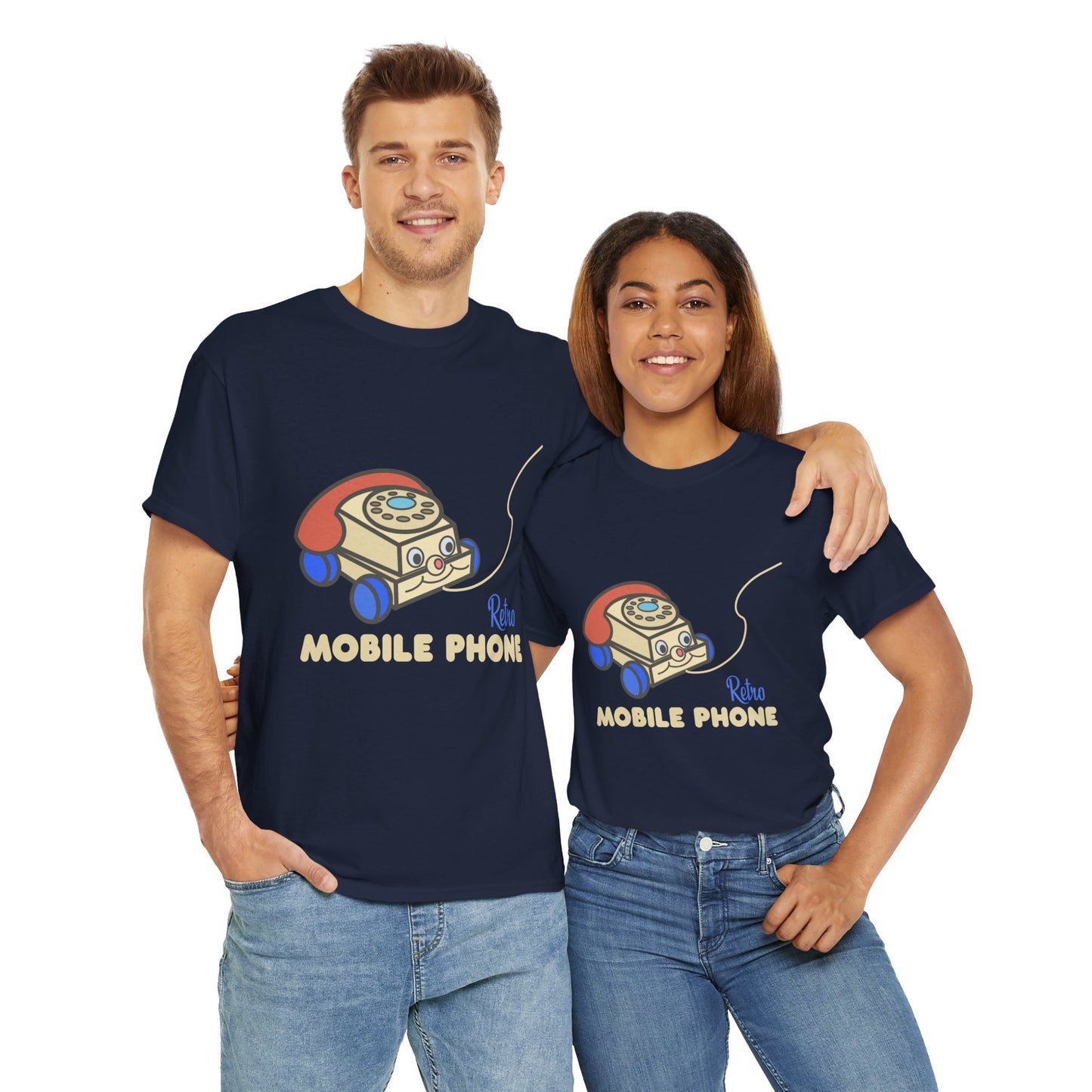 Retro Mobile Phone Unisex Tee - Nostalgic Vintage Style T-Shirt
