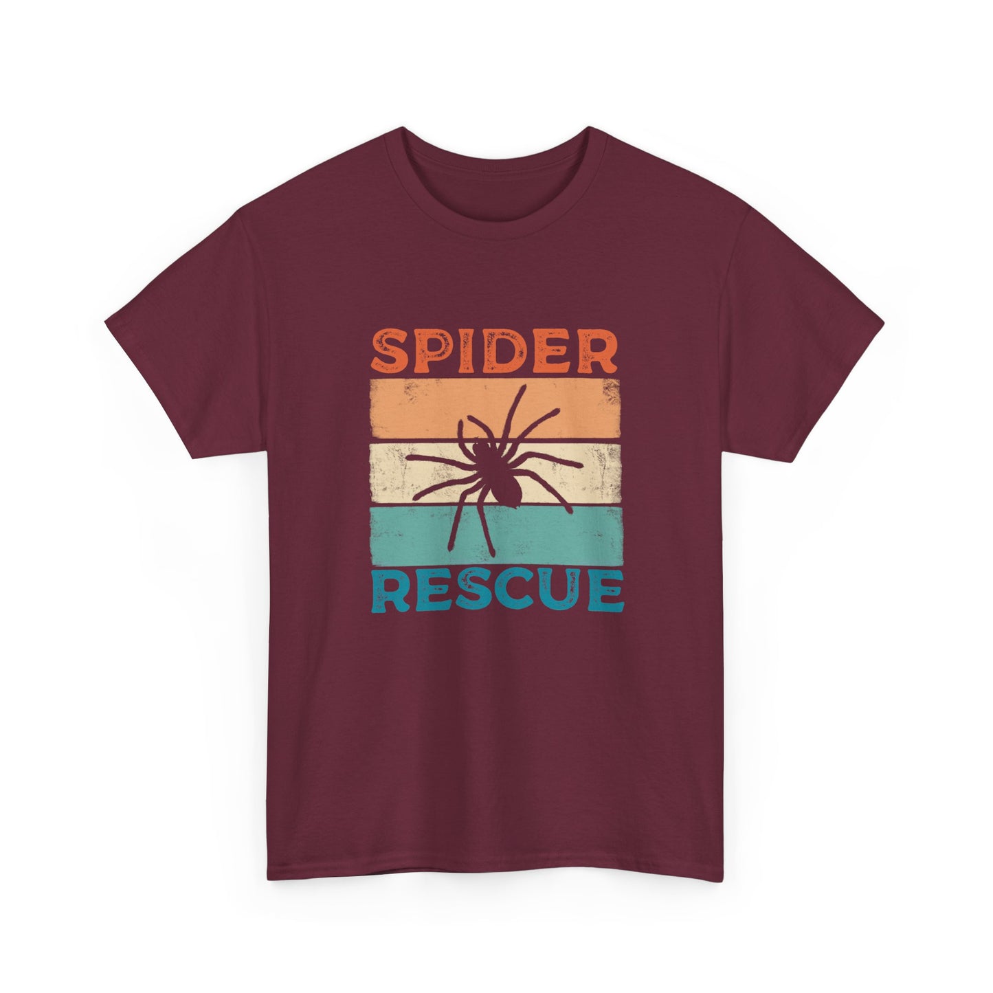 Spider Rescue T-shirt, Retro Colour Design for Spider Lovers, Save the Spiders Tee, Funny T-shirt for Animal Rescuers