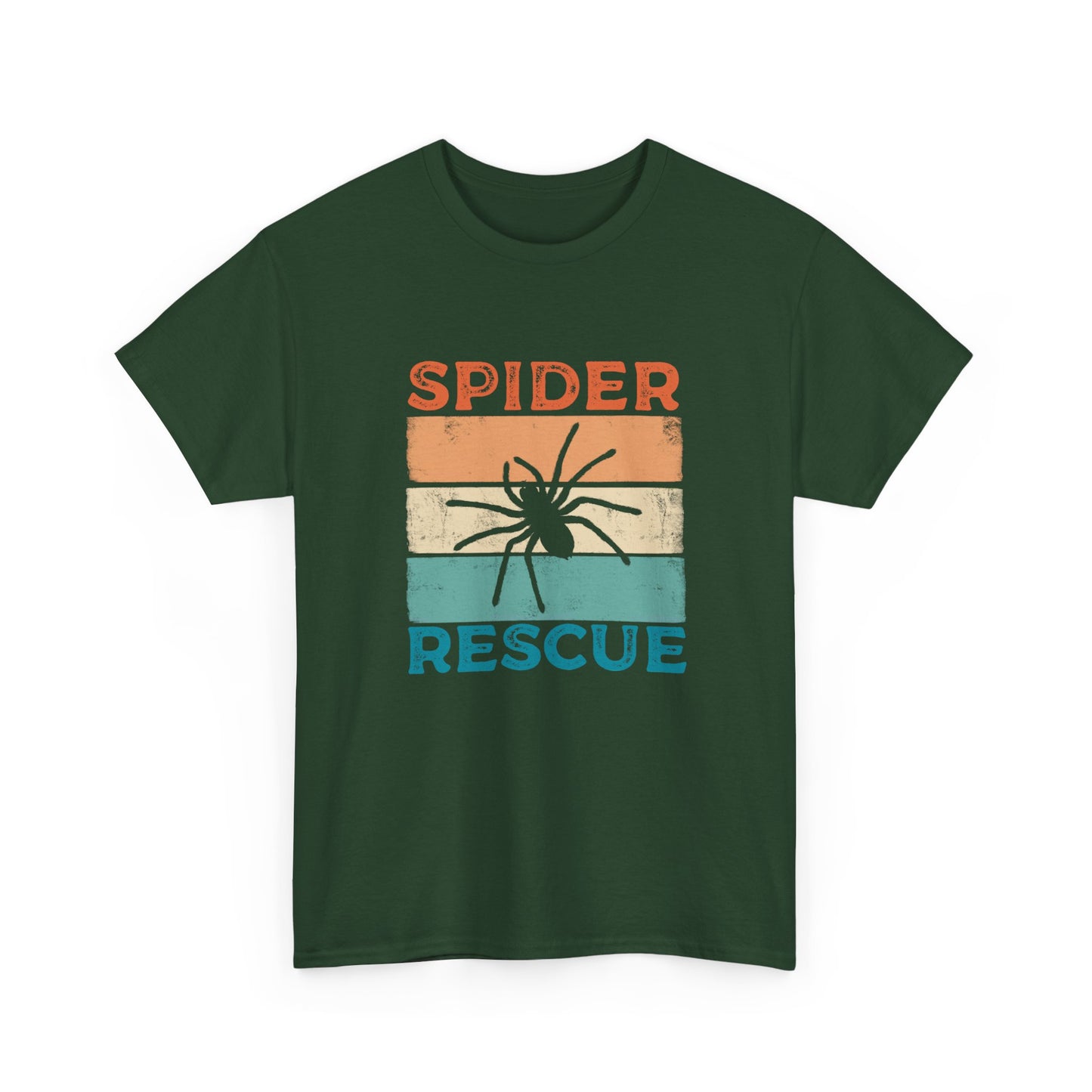 Spider Rescue T-shirt, Retro Colour Design for Spider Lovers, Save the Spiders Tee, Funny T-shirt for Animal Rescuers