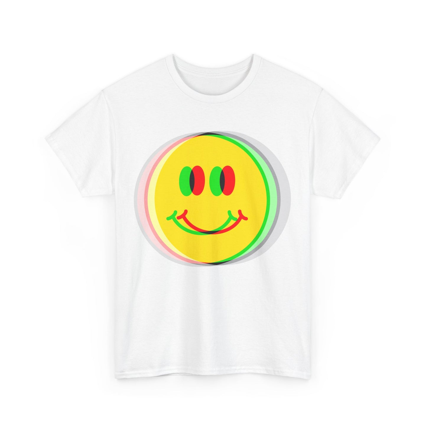 Psychedelic Smile Face 90s Fashion T-Shirt, For Ravers Of The Nineties