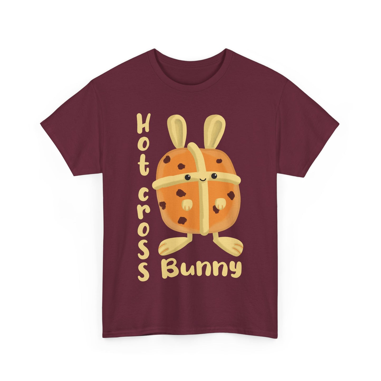 Hot Cross Bunny T-Shirt, Cute Easter Bunny & Hot Cross Bun Design For Good Friday, Funny Easter Shirt For Spring Celebration