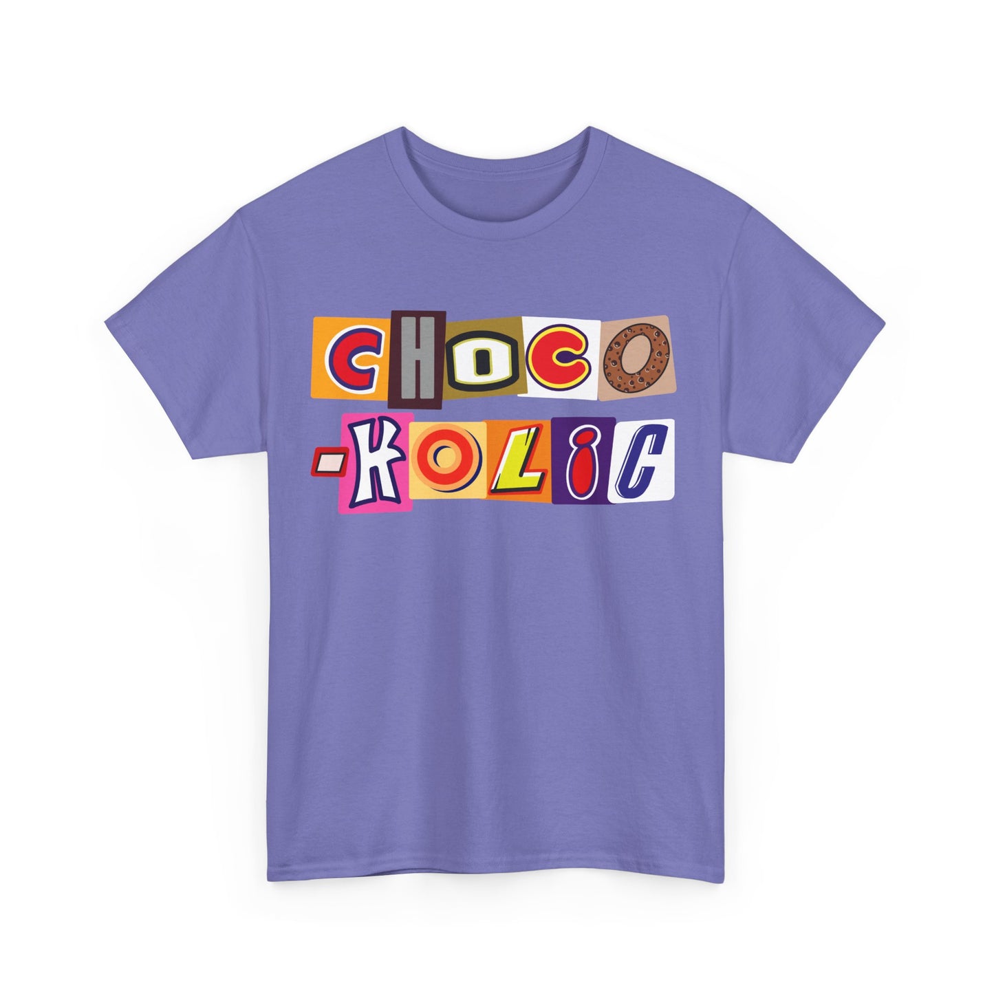 Chocoholic T-shirt, Chocolate Lover Gift, Fun T-shirt with Chocolate Bar Wrapper Logos, Unisex Tee for Chocoholics