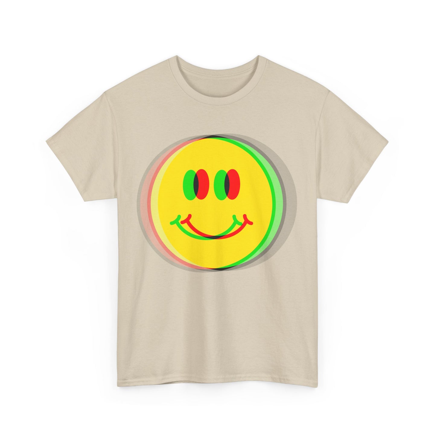 Psychedelic Smile Face 90s Fashion T-Shirt, For Ravers Of The Nineties