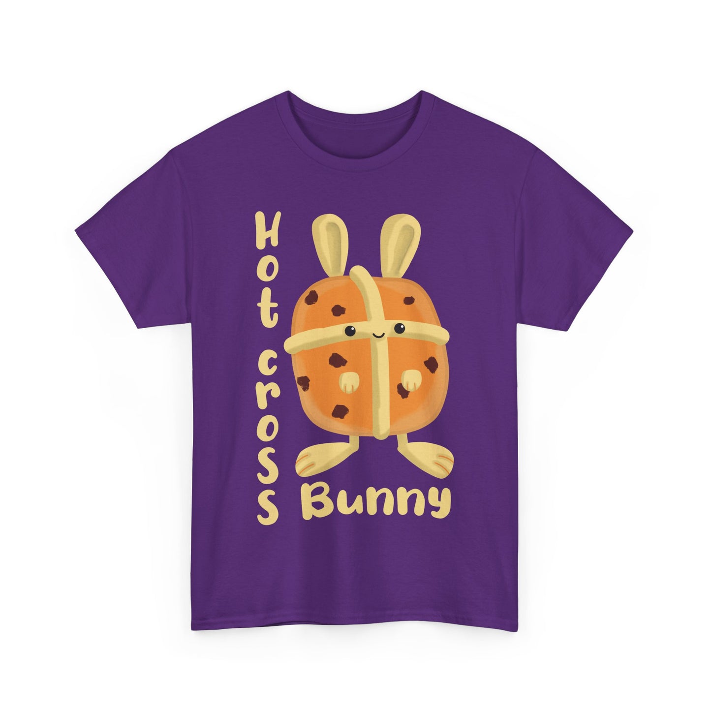 Hot Cross Bunny T-Shirt, Cute Easter Bunny & Hot Cross Bun Design For Good Friday, Funny Easter Shirt For Spring Celebration