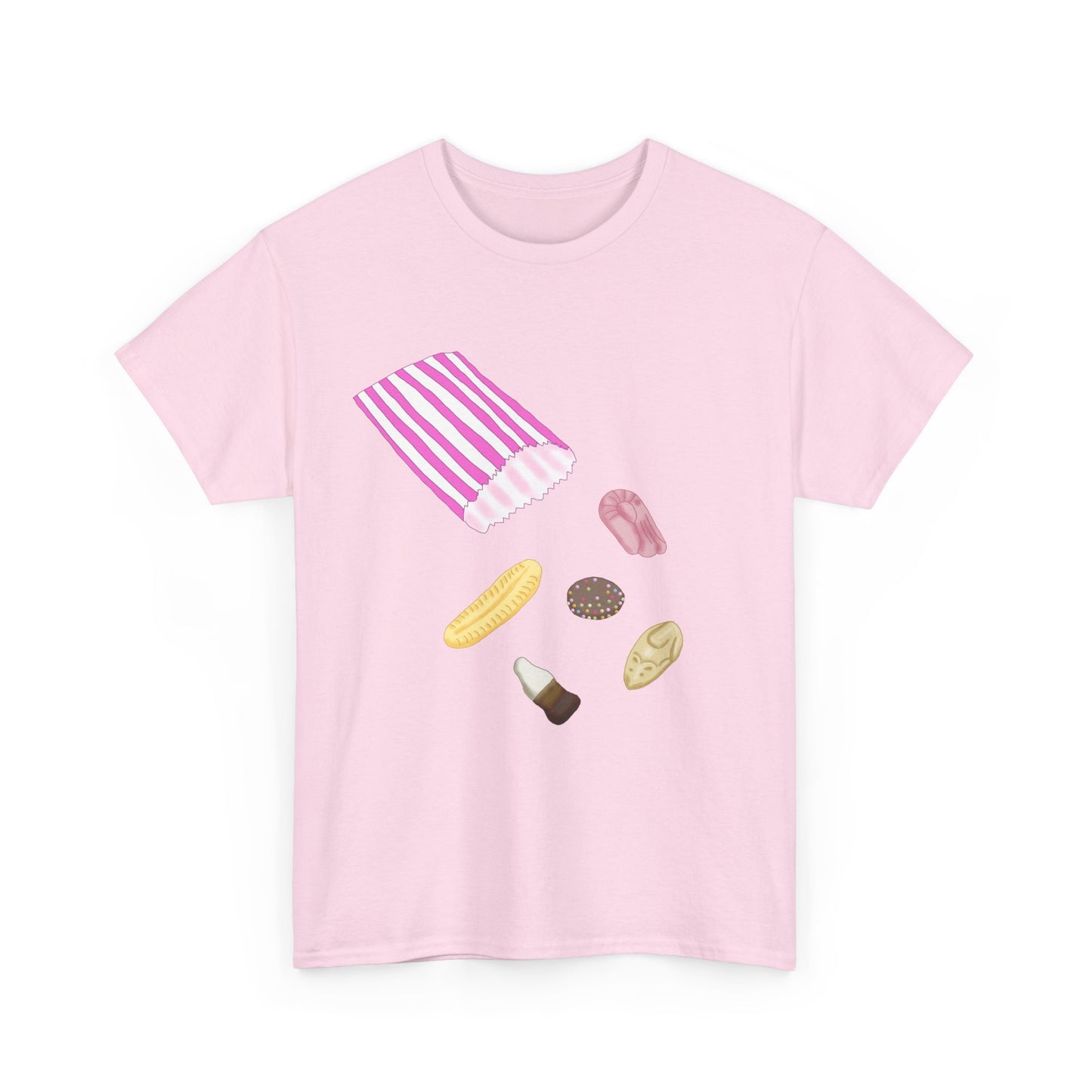 Nostalgic Penny Sweets Bag T-Shirt, Eighties Memories For Sugar Addicts