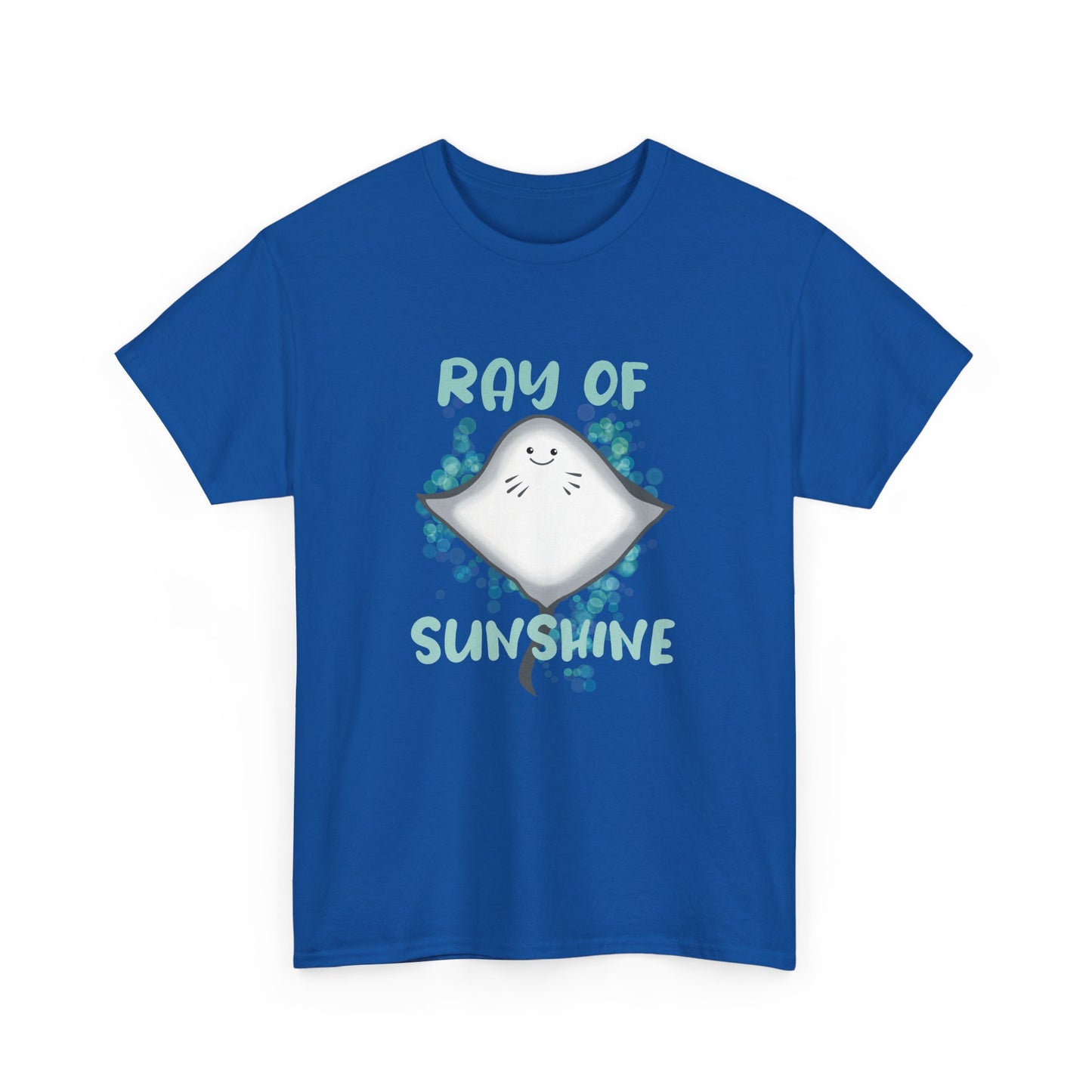 Ray of Sunshine Cute Stingray Unisex T-Shirt, Fun, Cheerful Marine Life Shirt