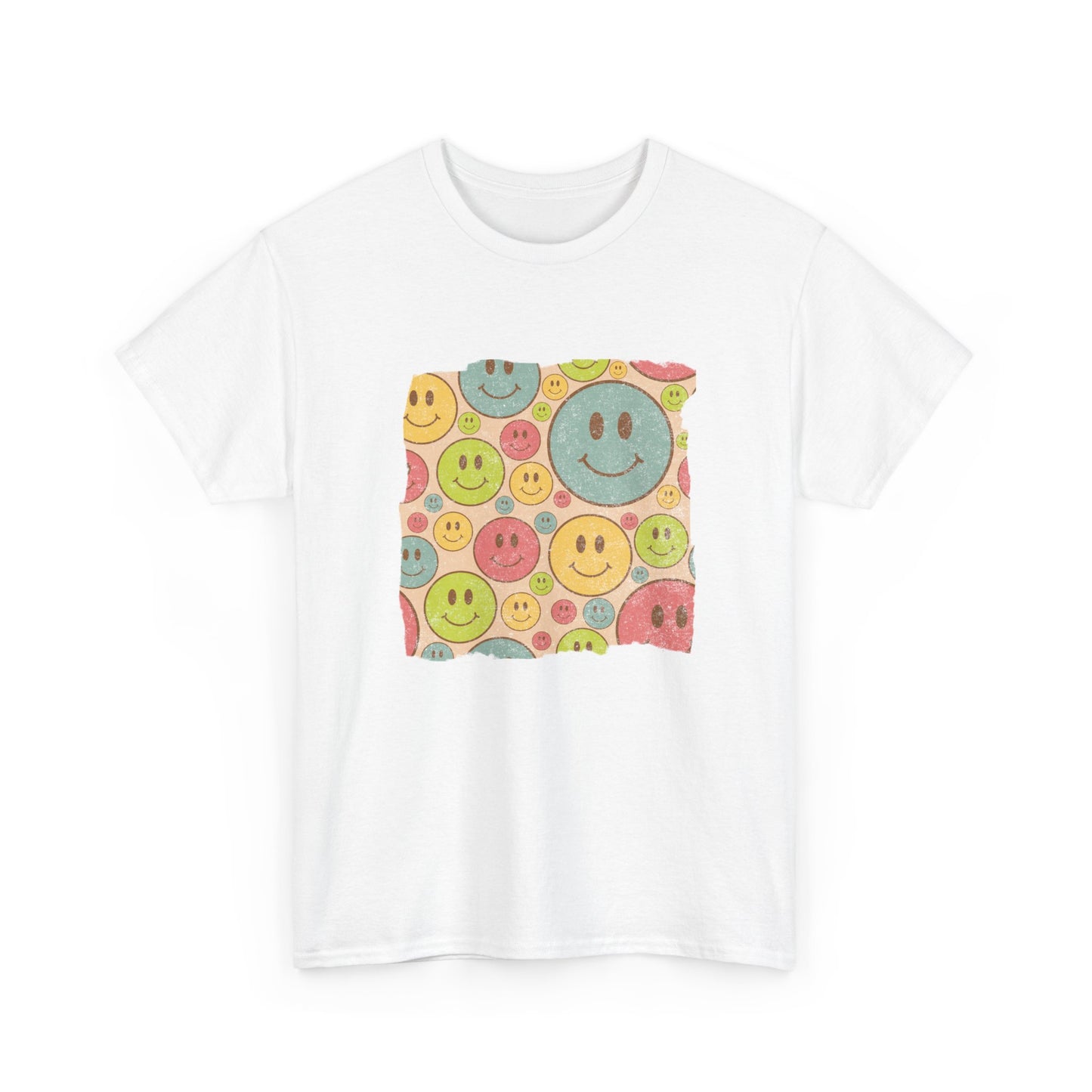 Nineties Style Retro Ravers T-Shirt, Happy Face Smiles Tee