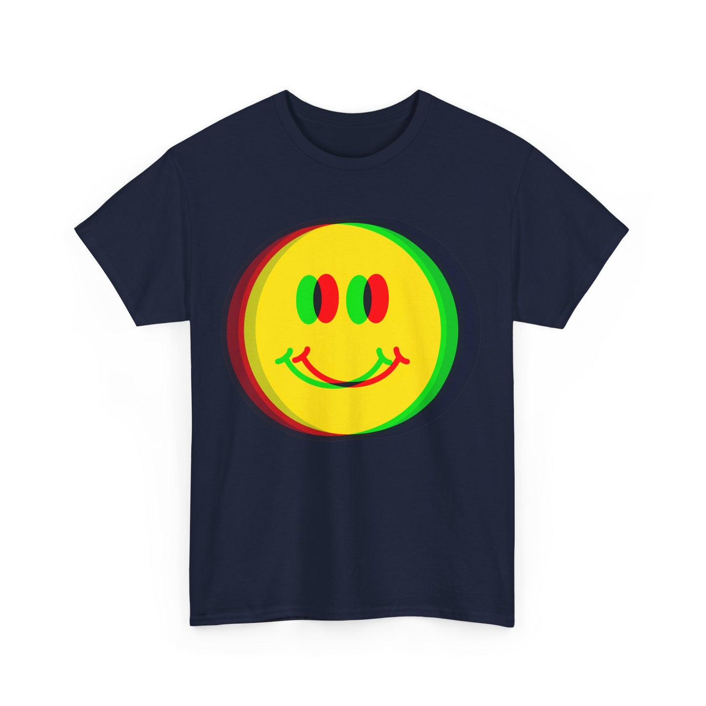 Psychedelic Smile Face 90s Fashion T-Shirt, For Ravers Of The Nineties