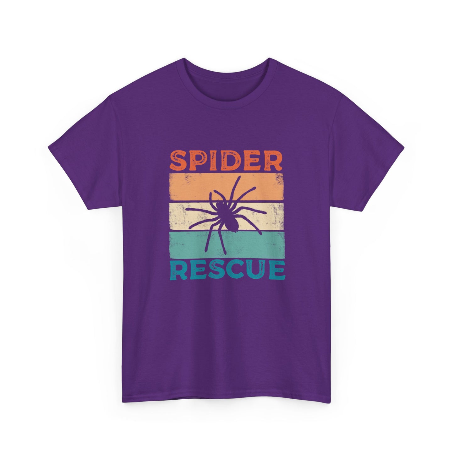 Spider Rescue T-shirt, Retro Colour Design for Spider Lovers, Save the Spiders Tee, Funny T-shirt for Animal Rescuers