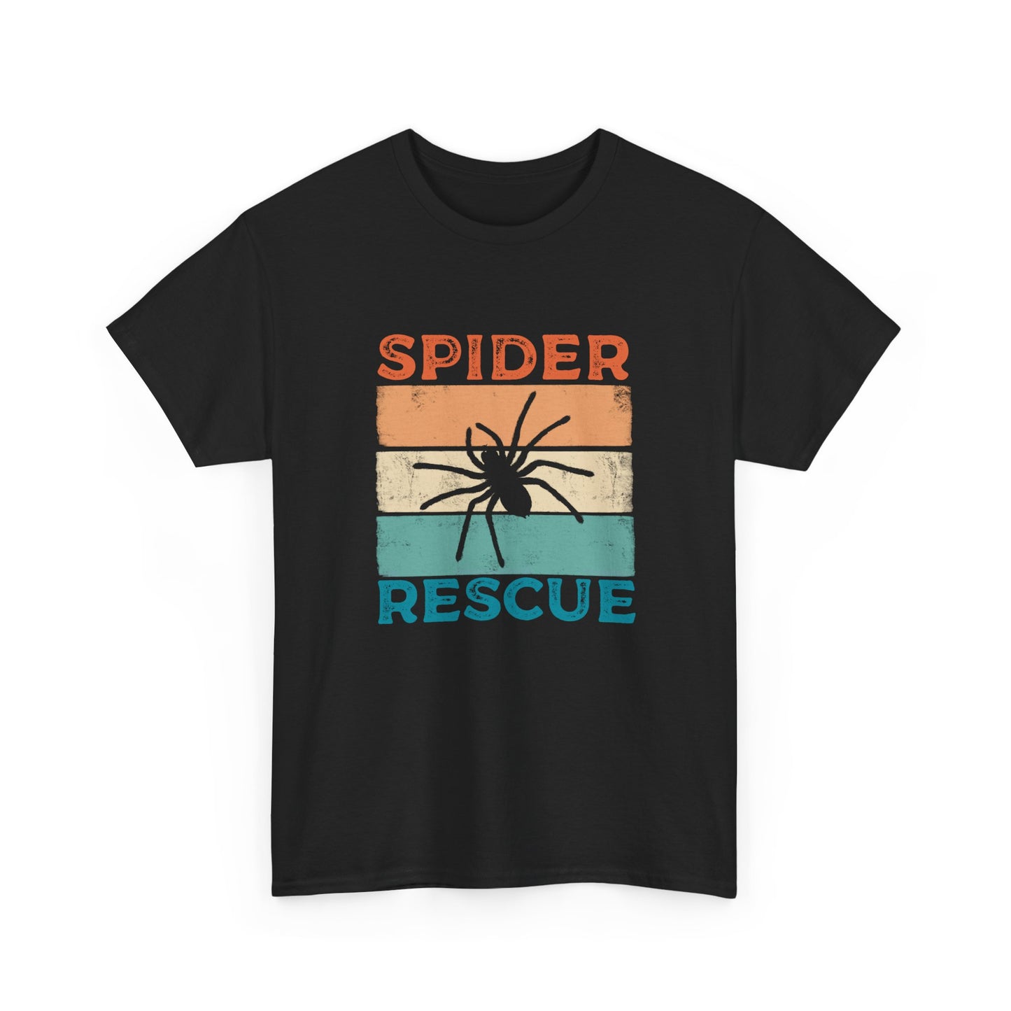 Spider Rescue T-shirt, Retro Colour Design for Spider Lovers, Save the Spiders Tee, Funny T-shirt for Animal Rescuers