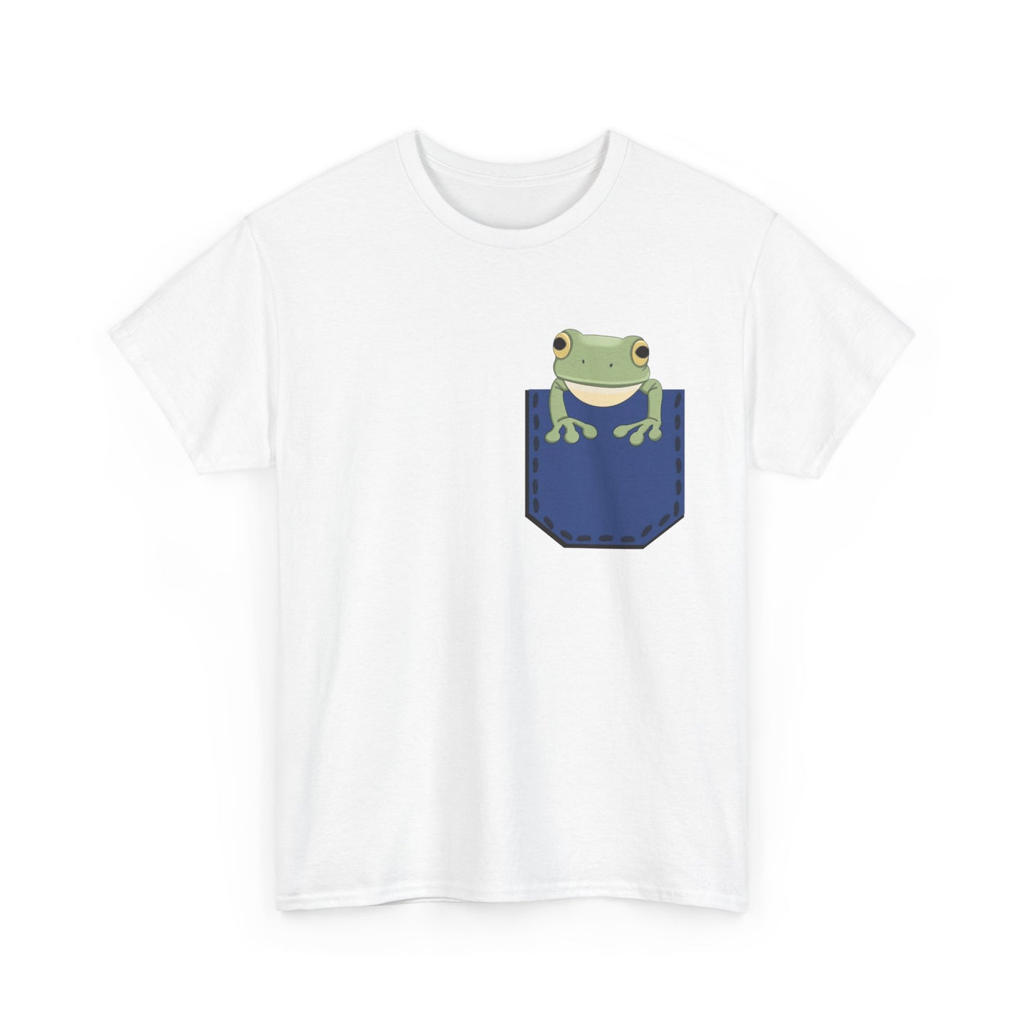 Cute Frog in a Fake Pocket T-Shirt, Adorable Frog Lover Gift