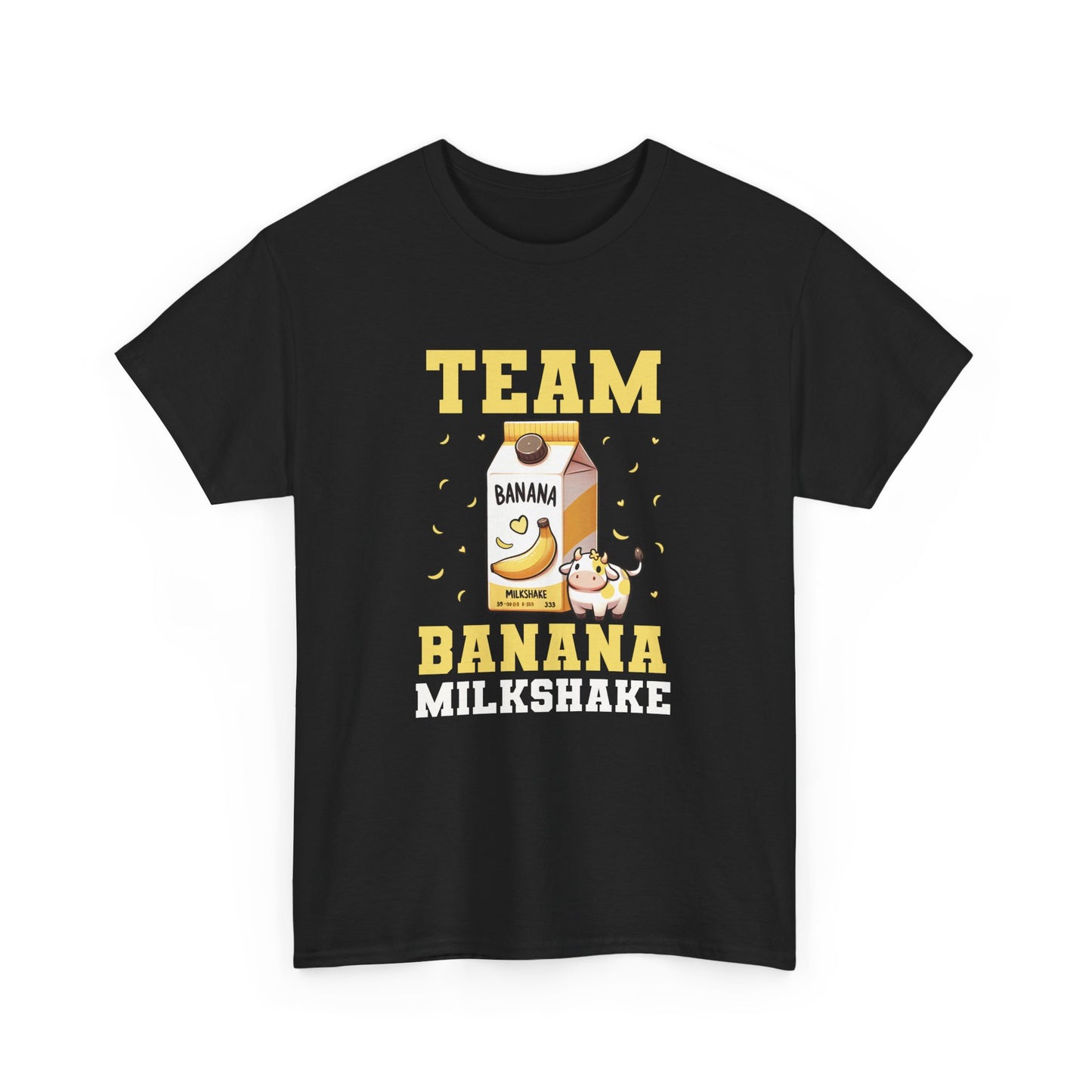 Team Banana Milkshake Unisex Tee, Fun Graphic T-Shirt for Banana Lovers