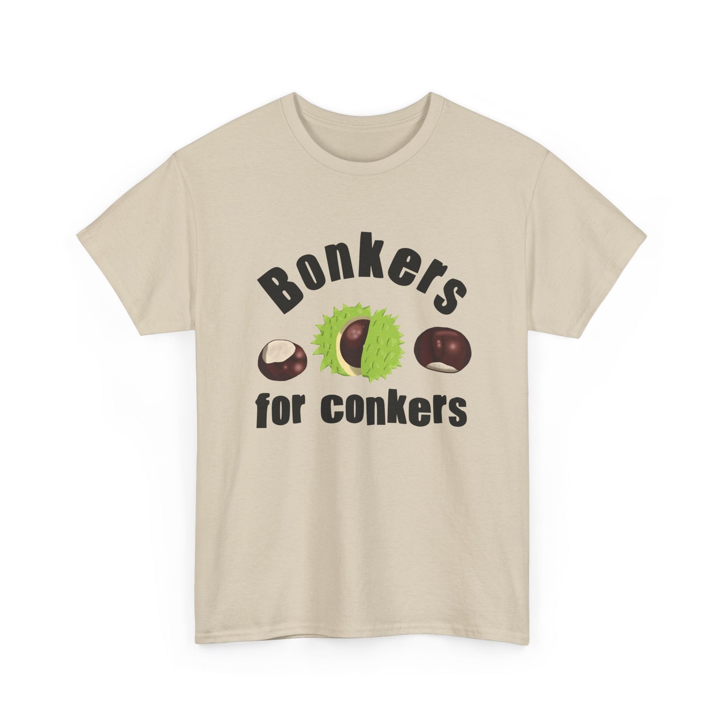 Bonkers for Conkers Unisex T-Shirt Fun for Autumn Celebrations