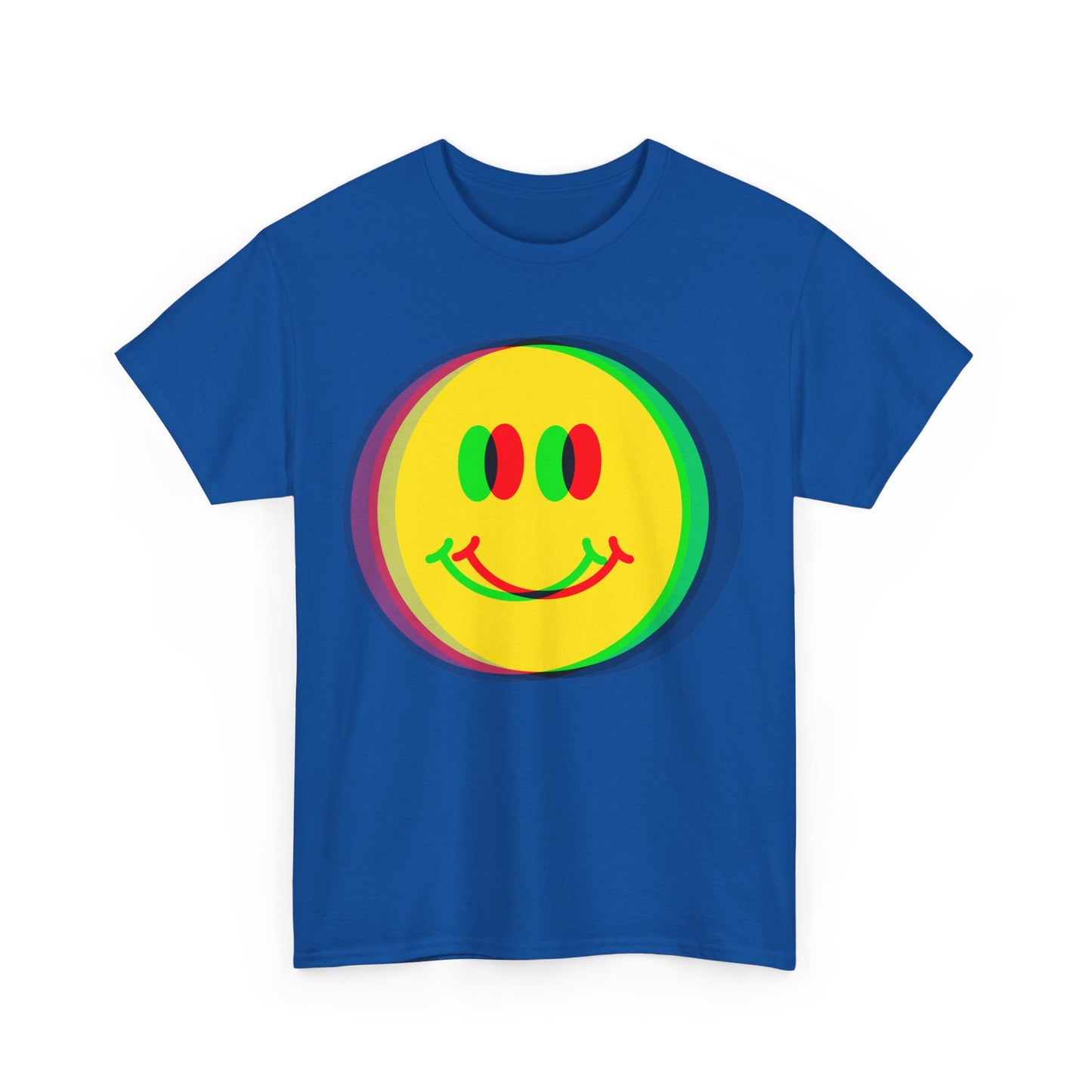 Psychedelic Smile Face 90s Fashion T-Shirt, For Ravers Of The Nineties