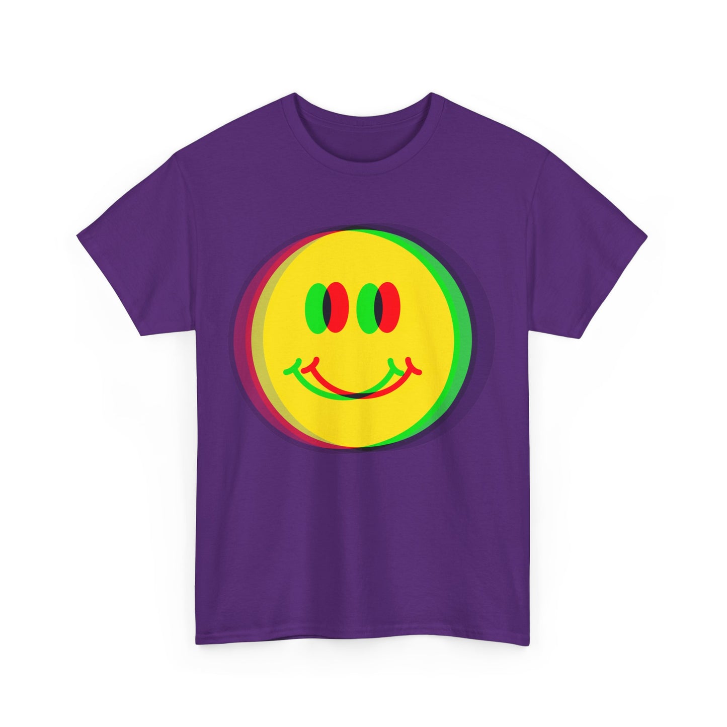 Psychedelic Smile Face 90s Fashion T-Shirt, For Ravers Of The Nineties