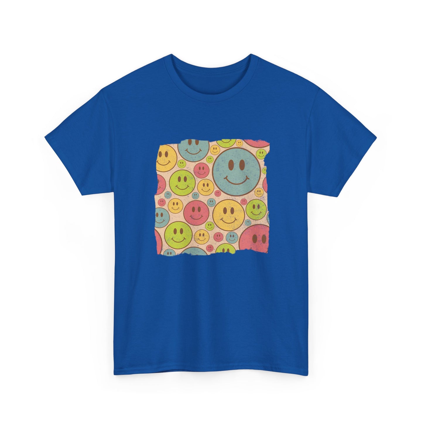 Nineties Style Retro Ravers T-Shirt, Happy Face Smiles Tee