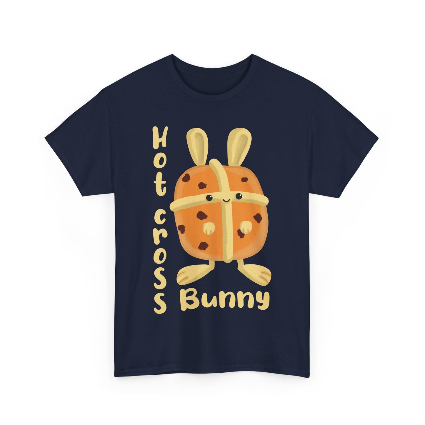 Hot Cross Bunny T-Shirt, Cute Easter Bunny & Hot Cross Bun Design For Good Friday, Funny Easter Shirt For Spring Celebration