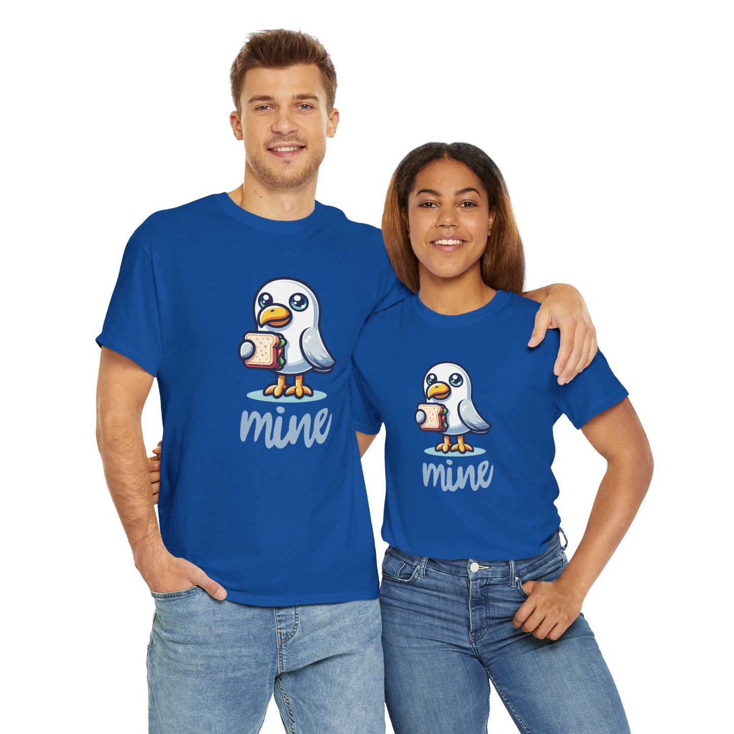 Stealing Seagull Unisex T-Shirt Cute Cartoon Bird