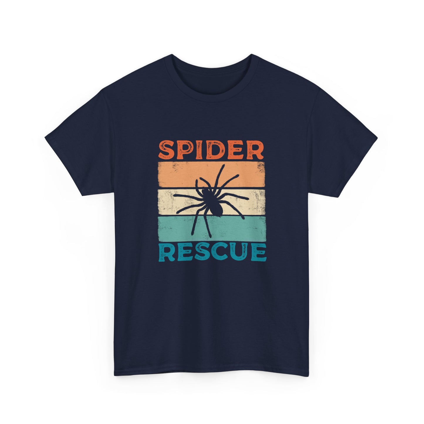 Spider Rescue T-shirt, Retro Colour Design for Spider Lovers, Save the Spiders Tee, Funny T-shirt for Animal Rescuers
