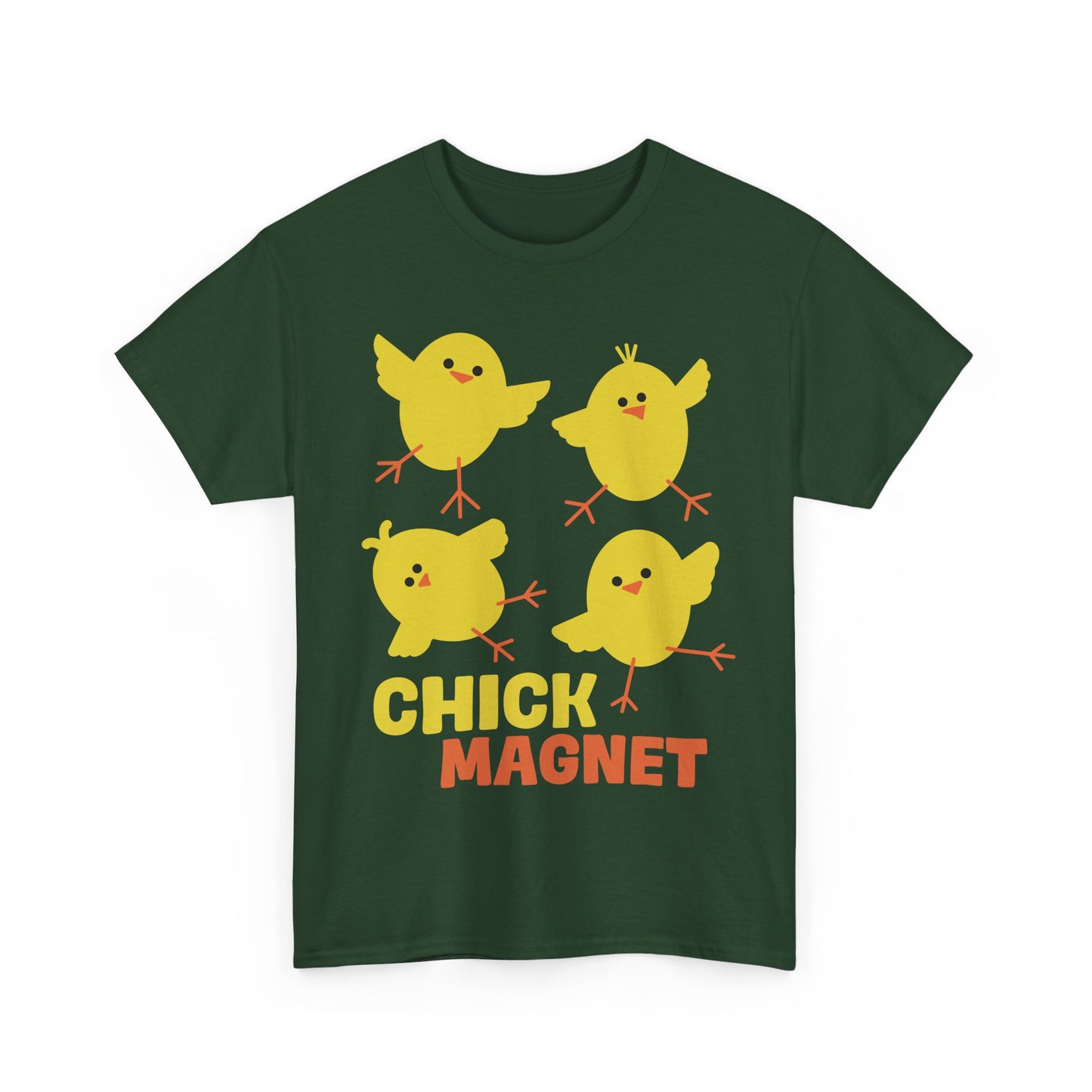 Chick Magnet T-Shirt, Funny Pun With Cute Baby Bird Chicks