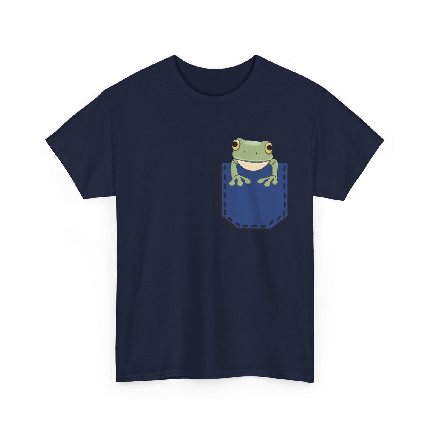 Cute Frog in a Fake Pocket T-Shirt, Adorable Frog Lover Gift