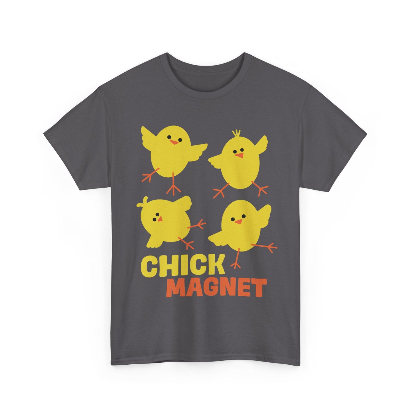 Chick Magnet T-Shirt, Funny Pun With Cute Baby Bird Chicks