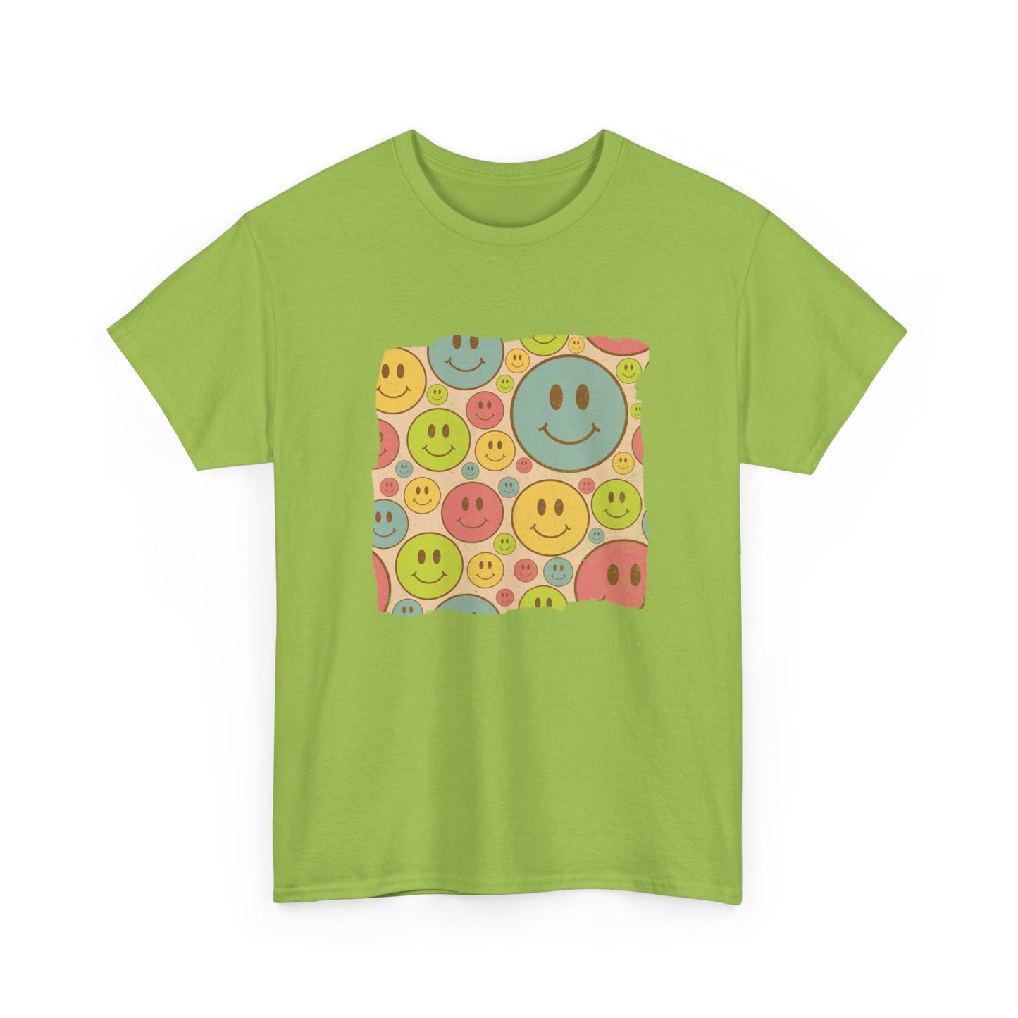 Nineties Style Retro Ravers T-Shirt, Happy Face Smiles Tee
