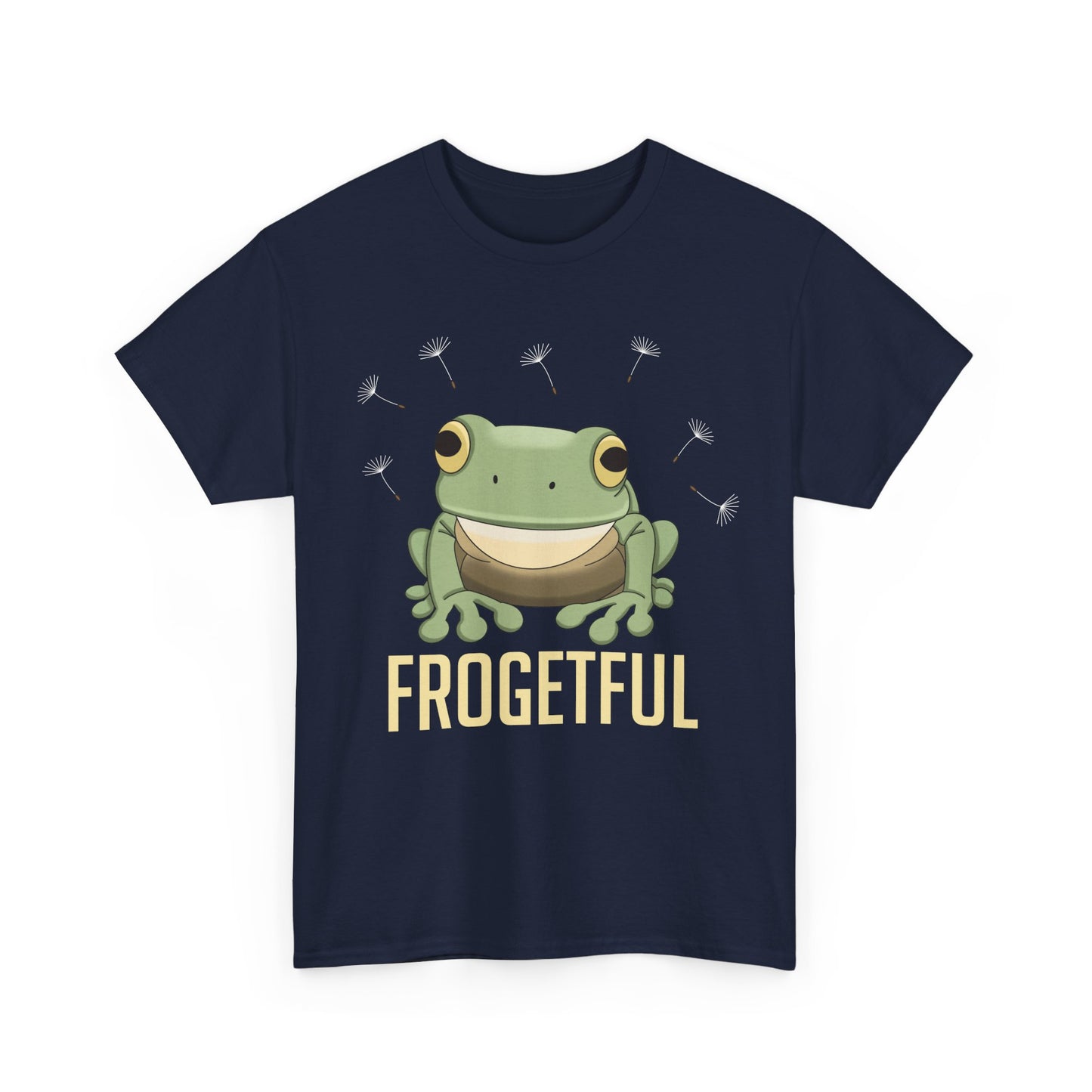 Funny “Frogetful” Frog T-Shirt, Cute Gift for Forgetful Frog Lovers, Quirky Amphibian Pun Tee, Unisex Tee