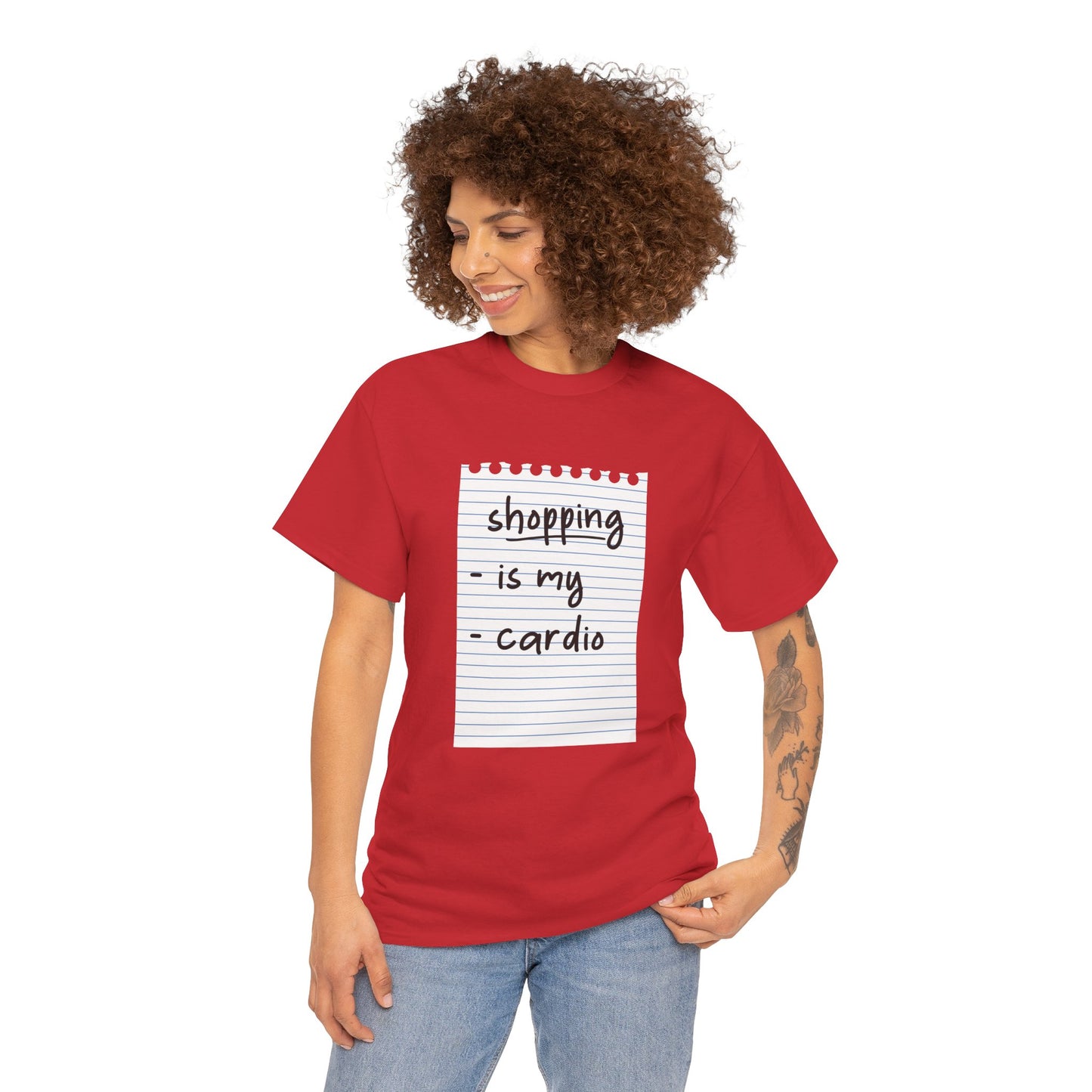 Shopping is My Cardio Unisex T-Shirt for Shopping Enthusiasts