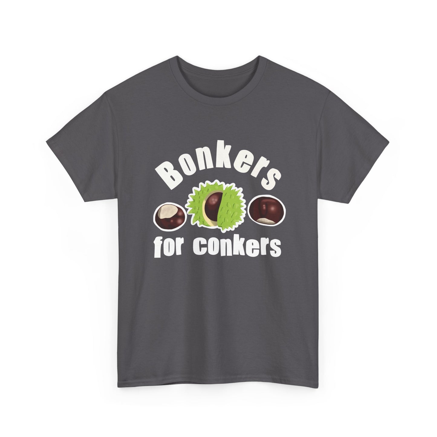 Bonkers for Conkers Unisex T-Shirt Fun for Autumn Celebrations