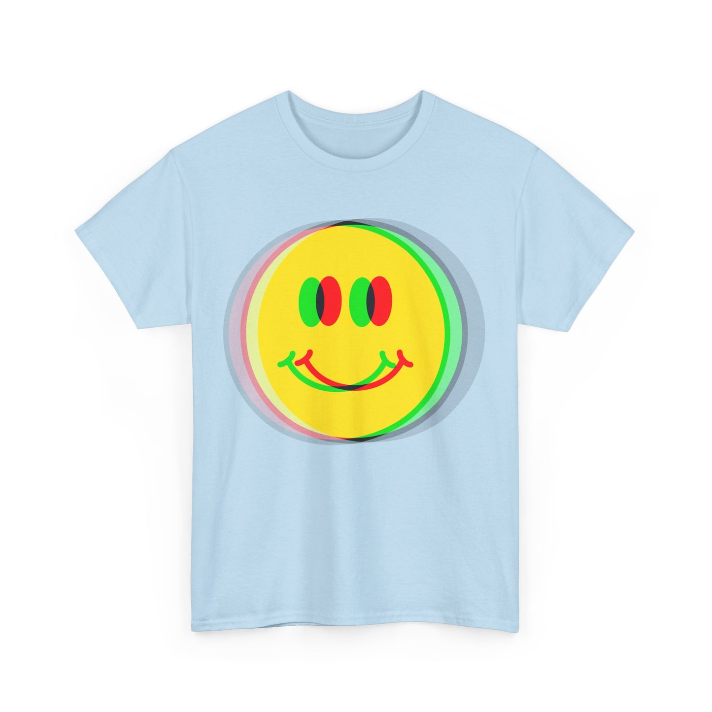 Psychedelic Smile Face 90s Fashion T-Shirt, For Ravers Of The Nineties