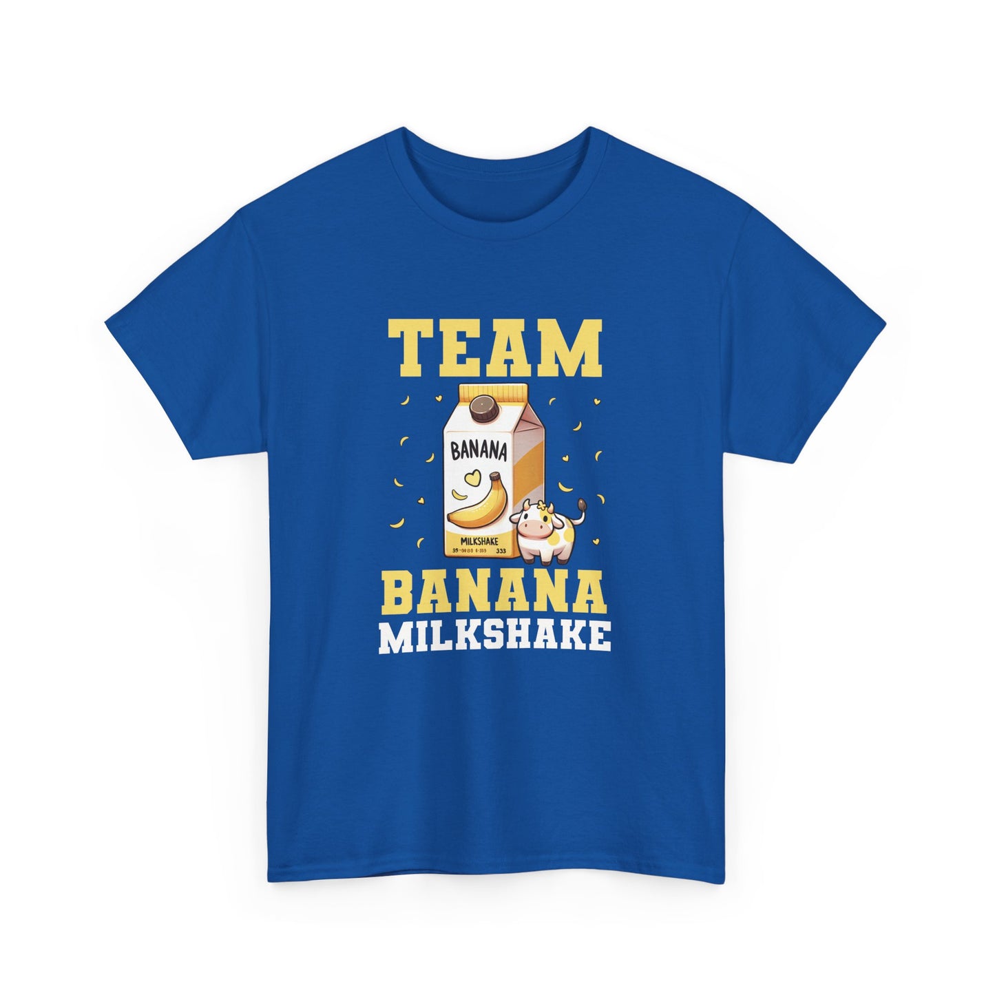Team Banana Milkshake Unisex Tee, Fun Graphic T-Shirt for Banana Lovers