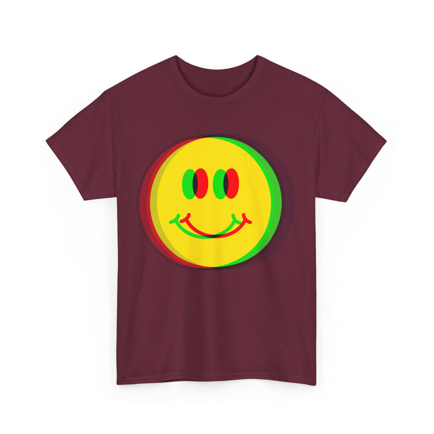 Psychedelic Smile Face 90s Fashion T-Shirt, For Ravers Of The Nineties