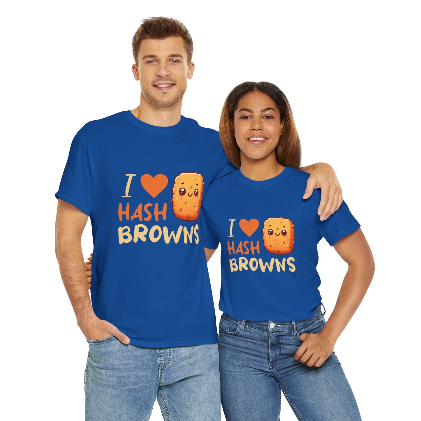 I Love Hash Browns Unisex Fun Breakfast T-Shirt