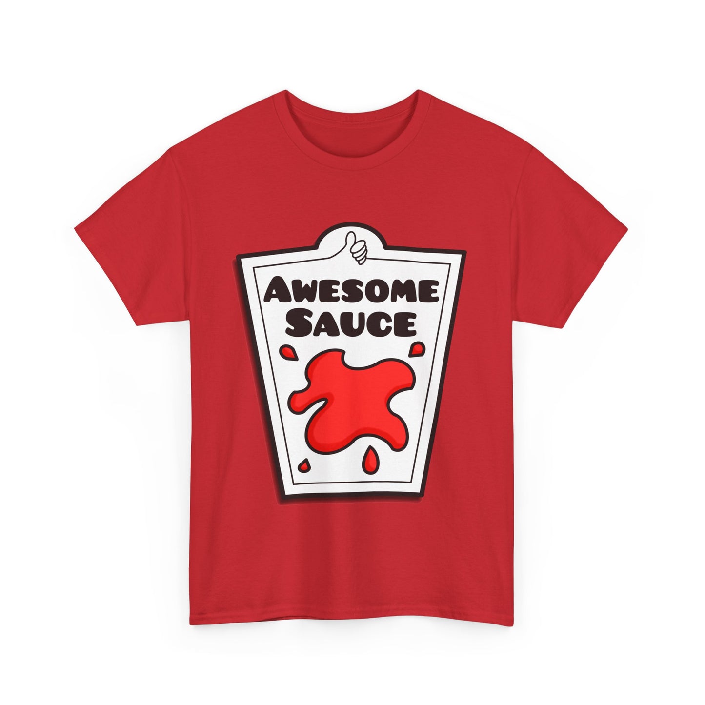 Awesome Sauce Unisex T-Shirt - Fancy Dress Costume In Red