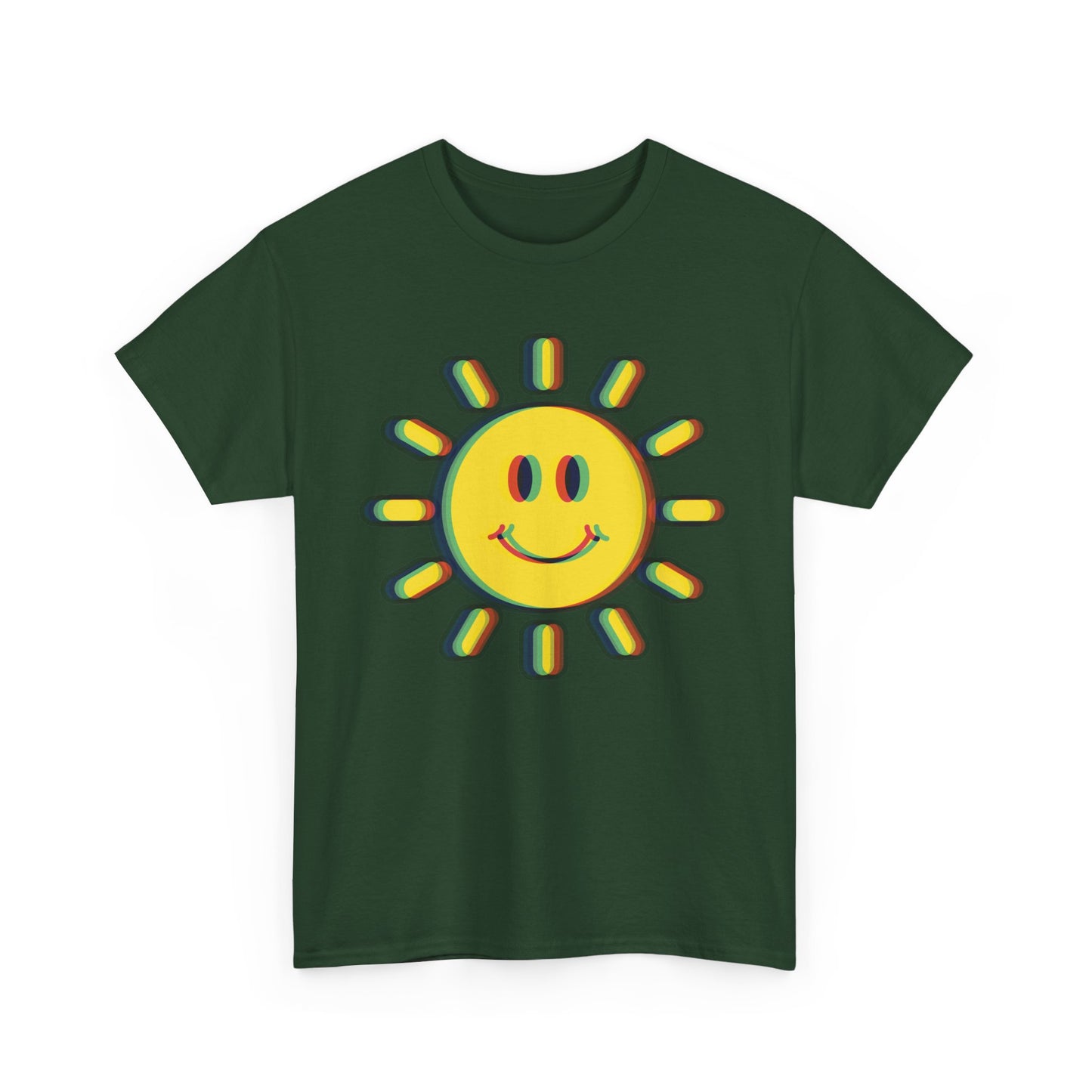 Psychedelic Smiling Sun T-Shirt, For Summer Time Vibes