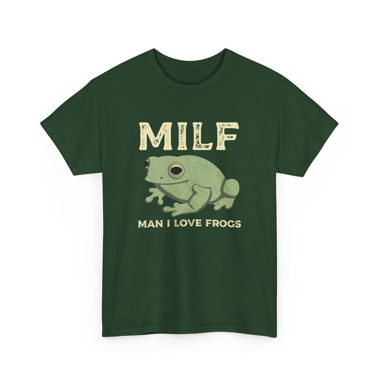 MILF Man I Love Frogs Funny Frog Lovers T-Shirt Adult Humour