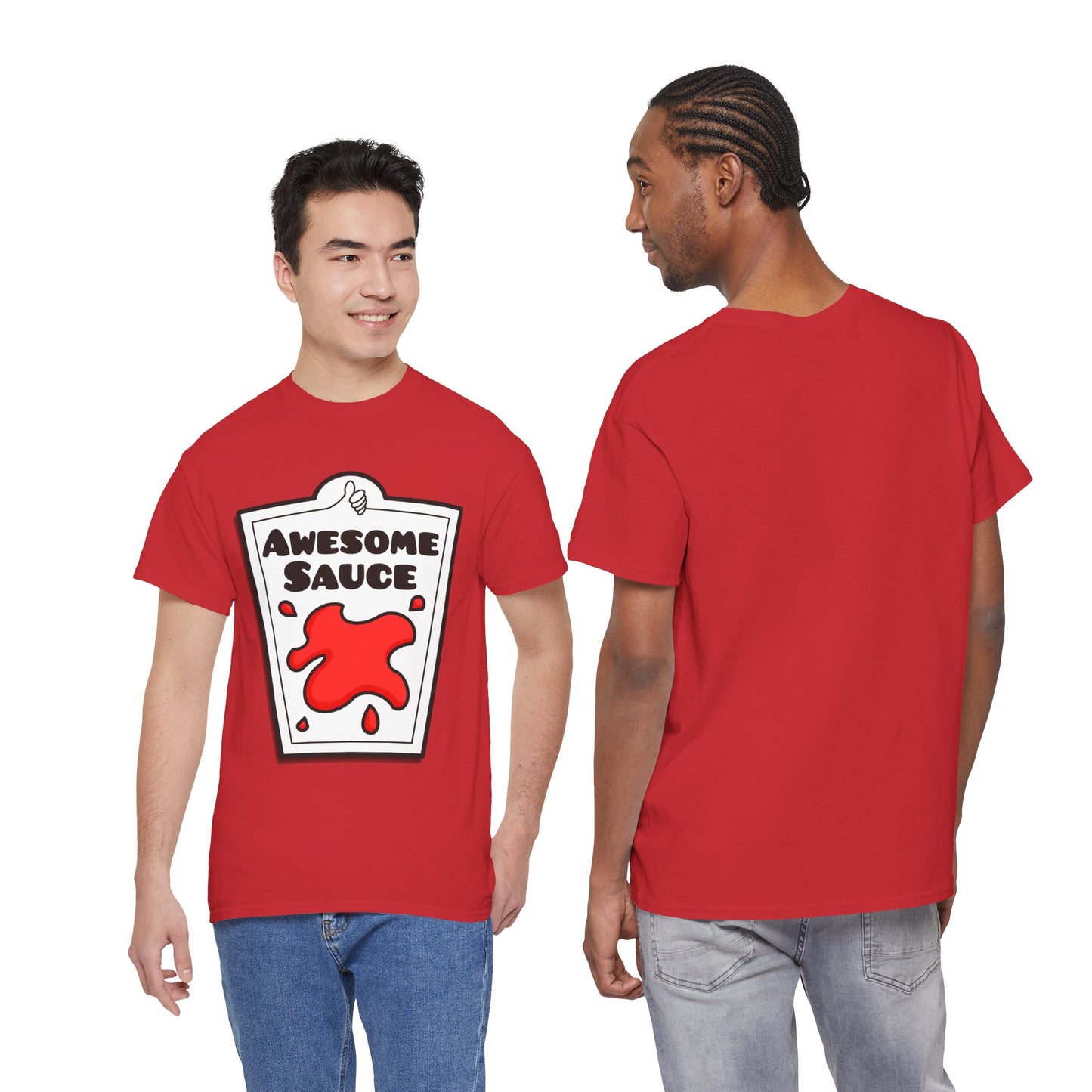 Awesome Sauce Unisex T-Shirt - Fancy Dress Costume In Red