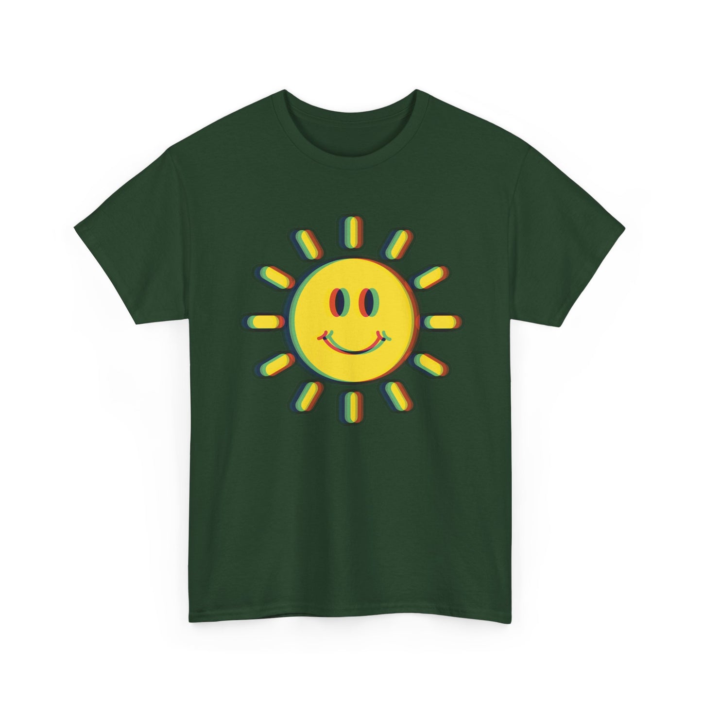 Psychedelic Smiling Sun T-Shirt, For Summer Time Vibes