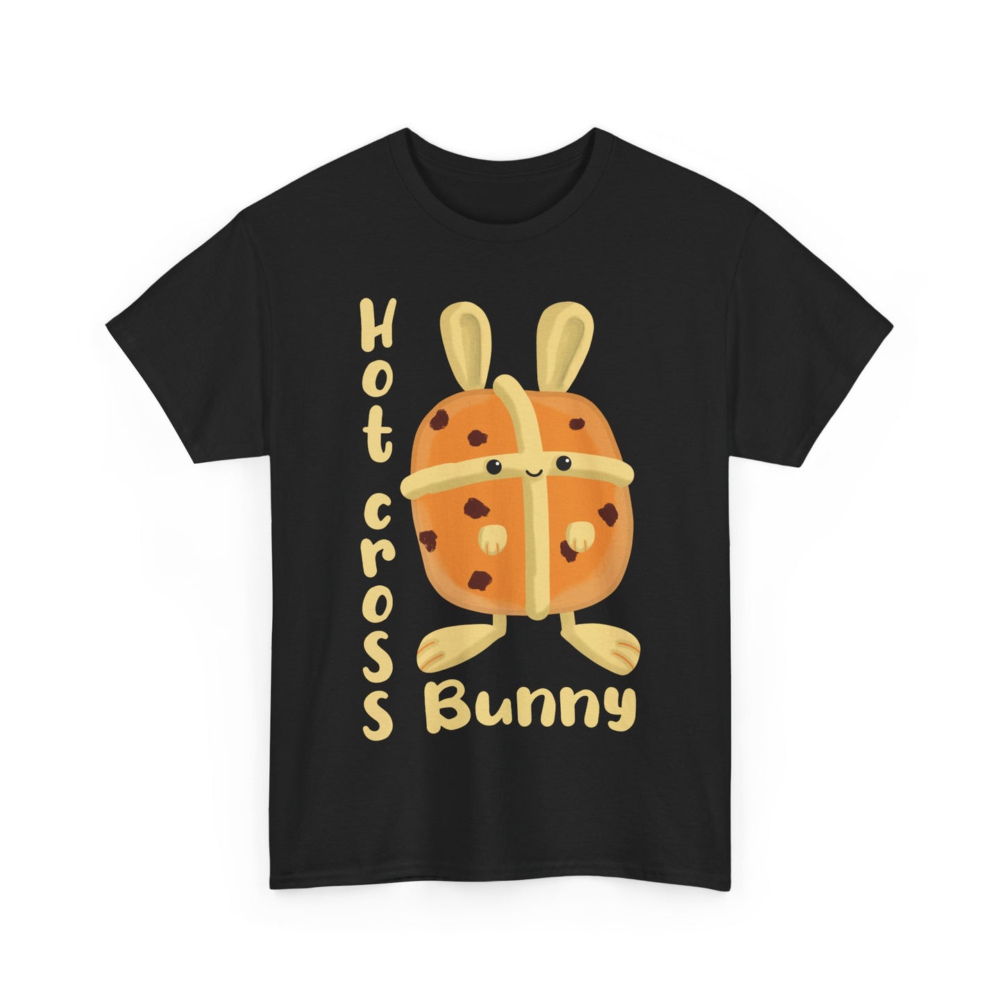 Hot Cross Bunny T-Shirt, Cute Easter Bunny & Hot Cross Bun Design For Good Friday, Funny Easter Shirt For Spring Celebration