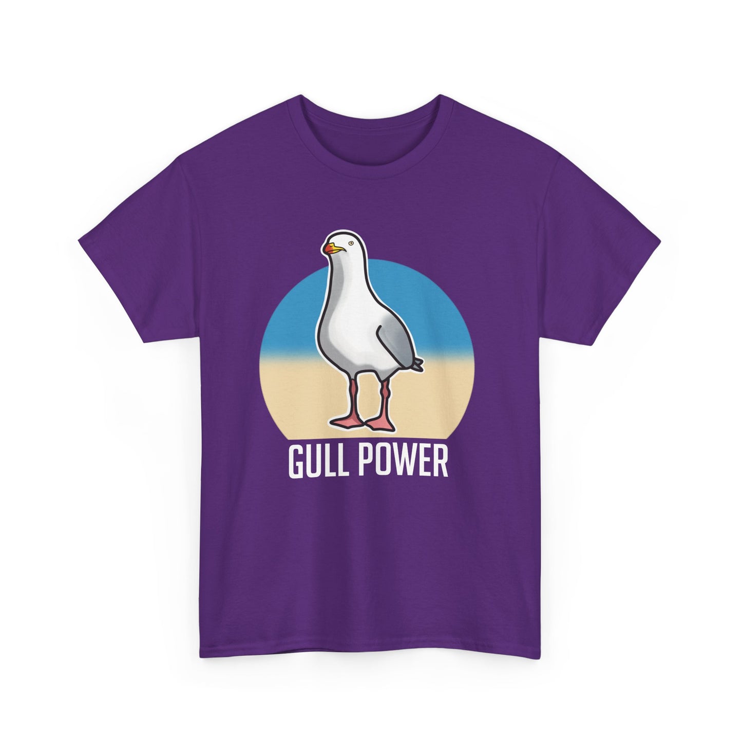 Funny Girl Power Pun T-Shirt with Seagull Design, 'Gull Power' Tee