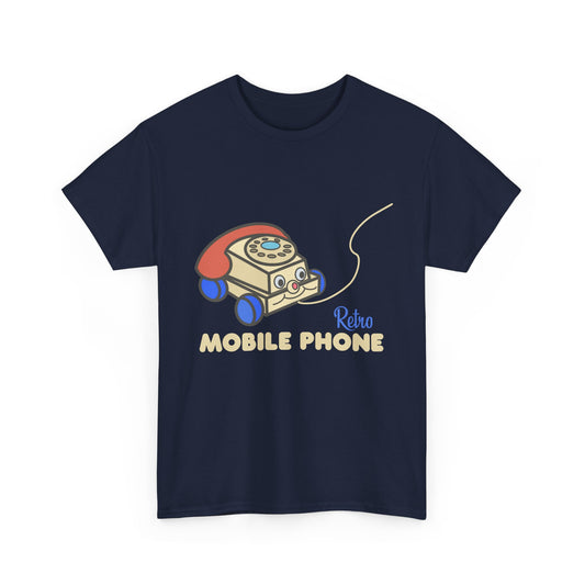 Retro Mobile Phone Unisex Tee - Nostalgic Vintage Style T-Shirt