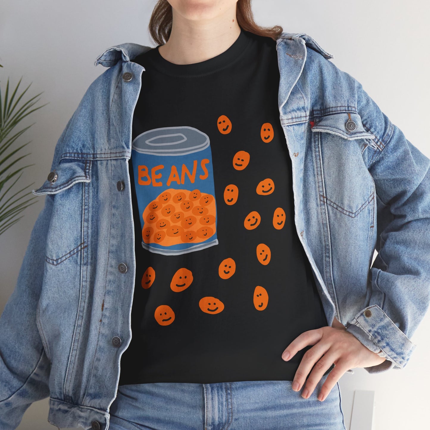 Happy Baked Beans Unisex T-Shirt, Quirky Food Lover Gift