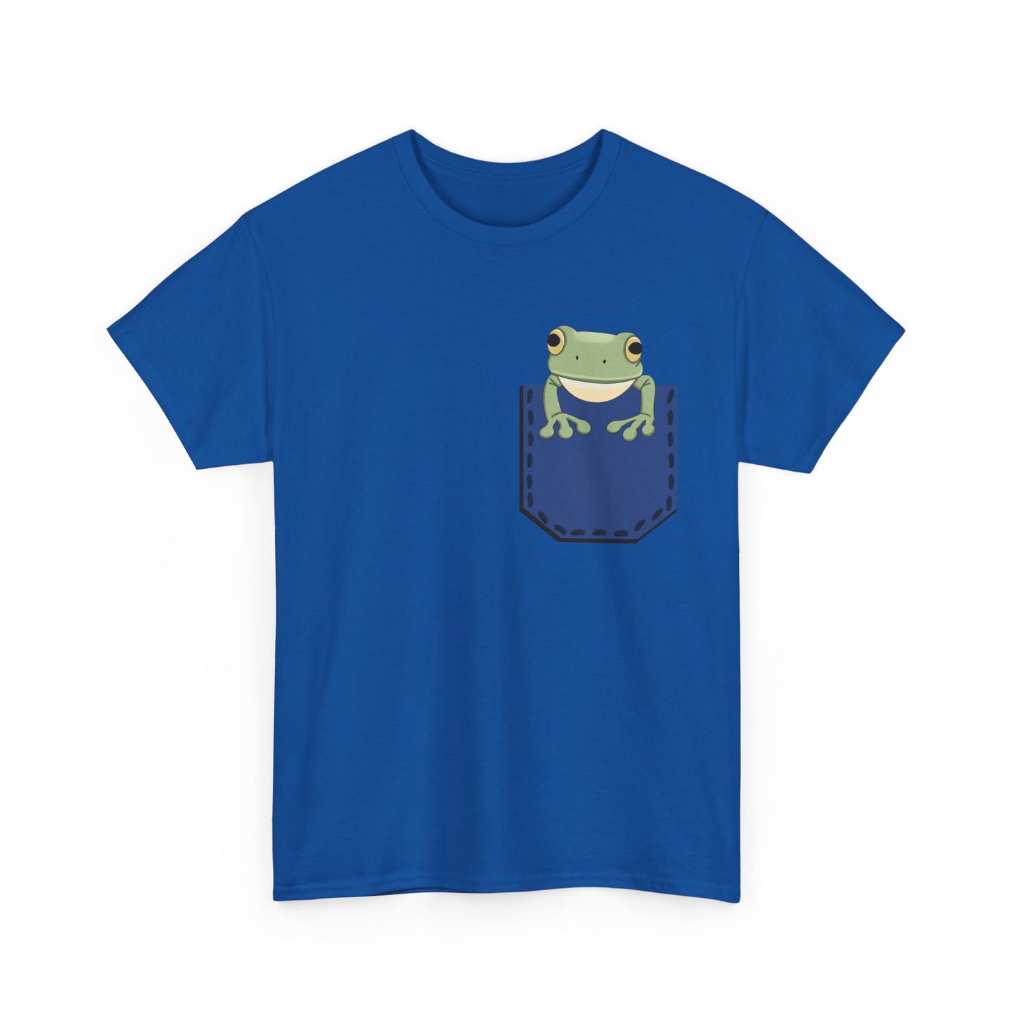 Cute Frog in a Fake Pocket T-Shirt, Adorable Frog Lover Gift
