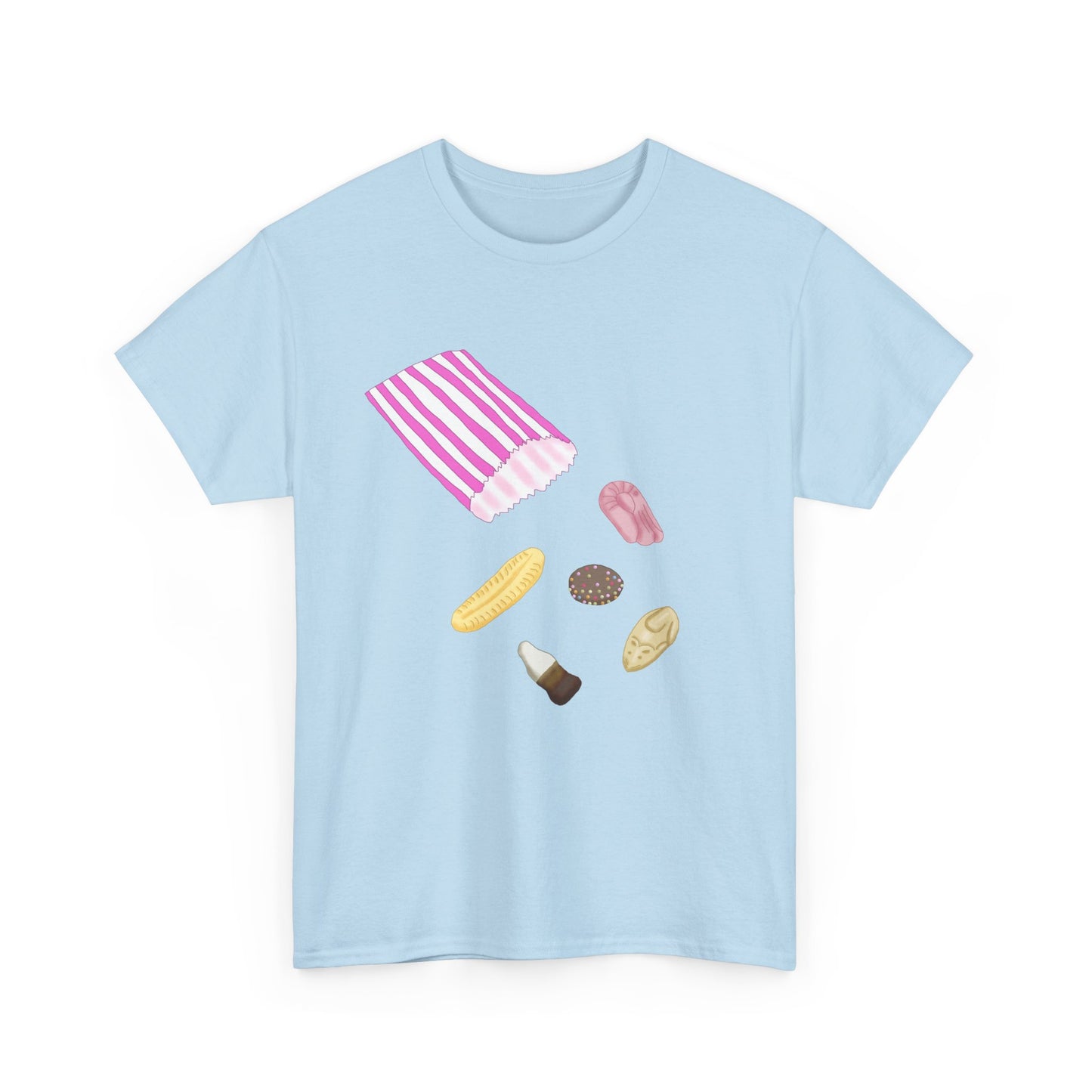 Nostalgic Penny Sweets Bag T-Shirt, Eighties Memories For Sugar Addicts