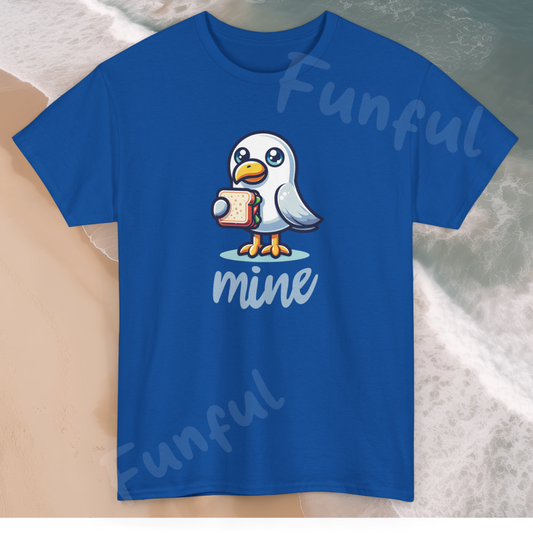 Stealing Seagull Unisex T-Shirt Cute Cartoon Bird