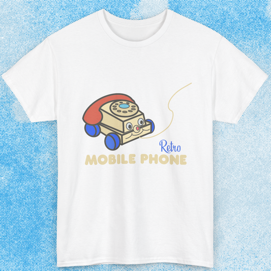 Retro Mobile Phone Unisex Tee - Nostalgic Vintage Style T-Shirt