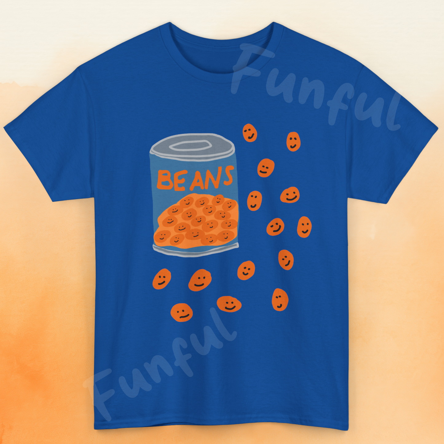 Happy Baked Beans Unisex T-Shirt, Quirky Food Lover Gift