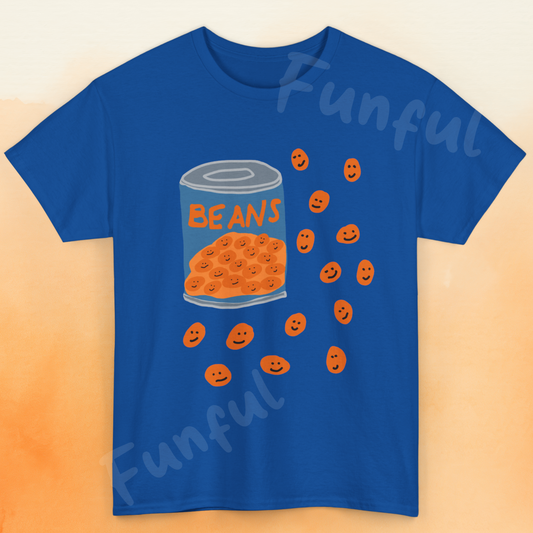 Happy Baked Beans Unisex T-Shirt, Quirky Food Lover Gift